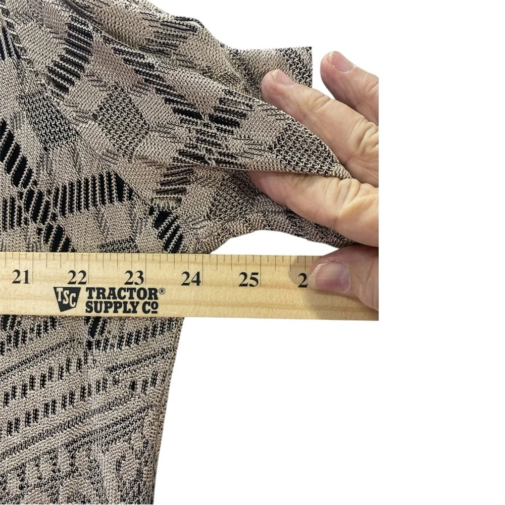 Studio C Taupe Lace Asymmetrical Fringe Dress 18 - Picture 5 of 9